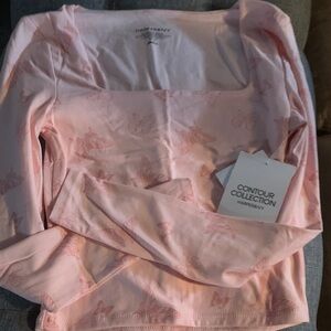 Harper Pink Butterfly Long Sleeve Top